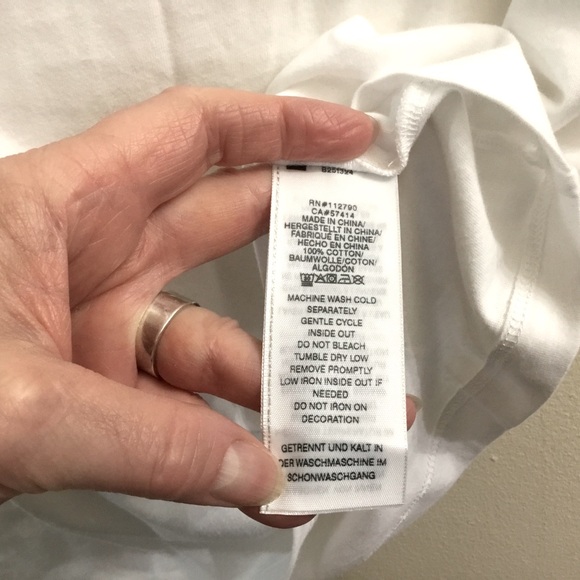 NWT True Religion white POP Buddha slim V neck tee - Picture 10 of 10